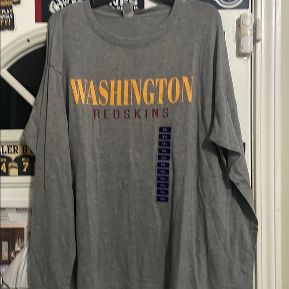 NFL Tops - Washington Redskins Gray Long Sleeve Tee